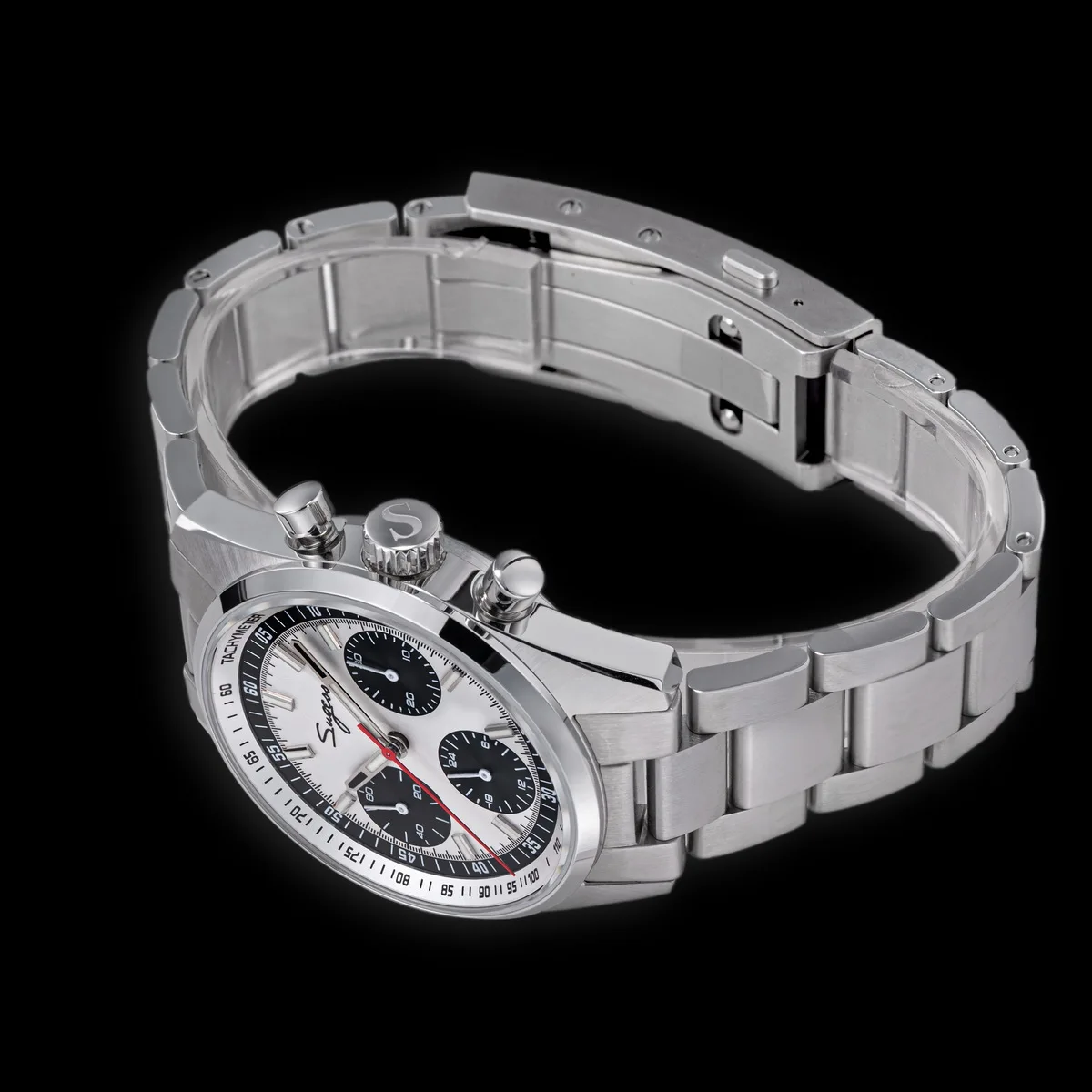 Sugess Mens Watch 38mm Chronograph Mechanical Wristwatches Tianjin Gooseneck Movement Sapphire Crystal Roulette Dial S465 new S02042144b881463dbb642cd08ae35db5y