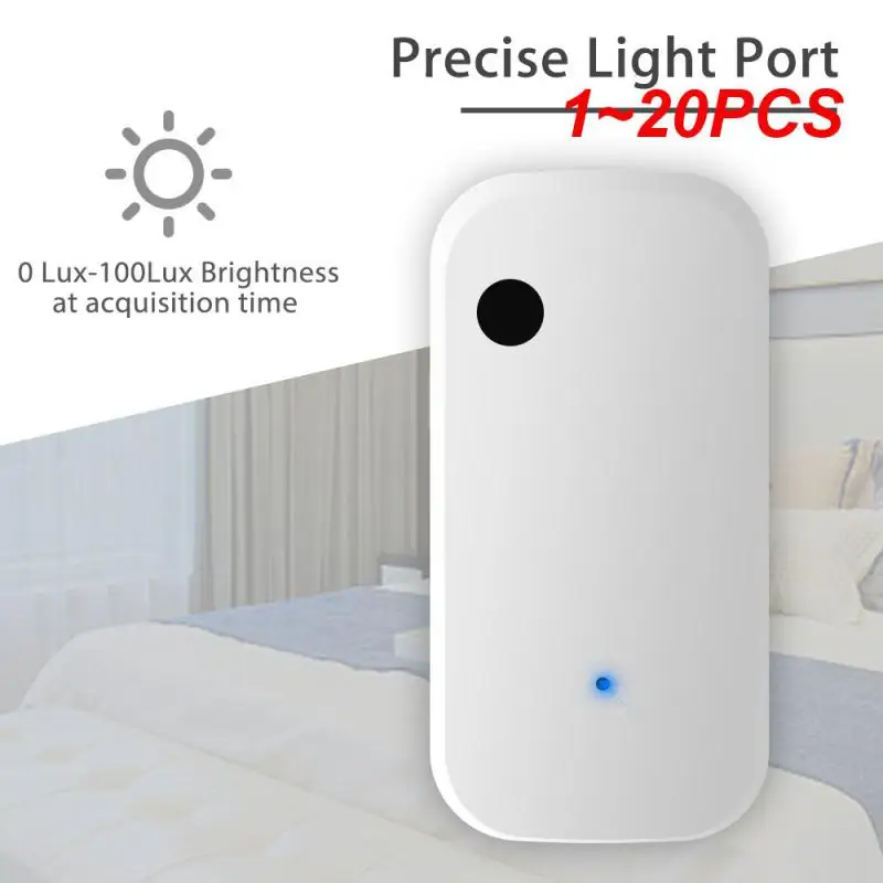 

Датчик яркости Tuya Zigbee, умный датчик освещенности с Wi-Fi, для автоматизации умного дома, 1-20 шт.