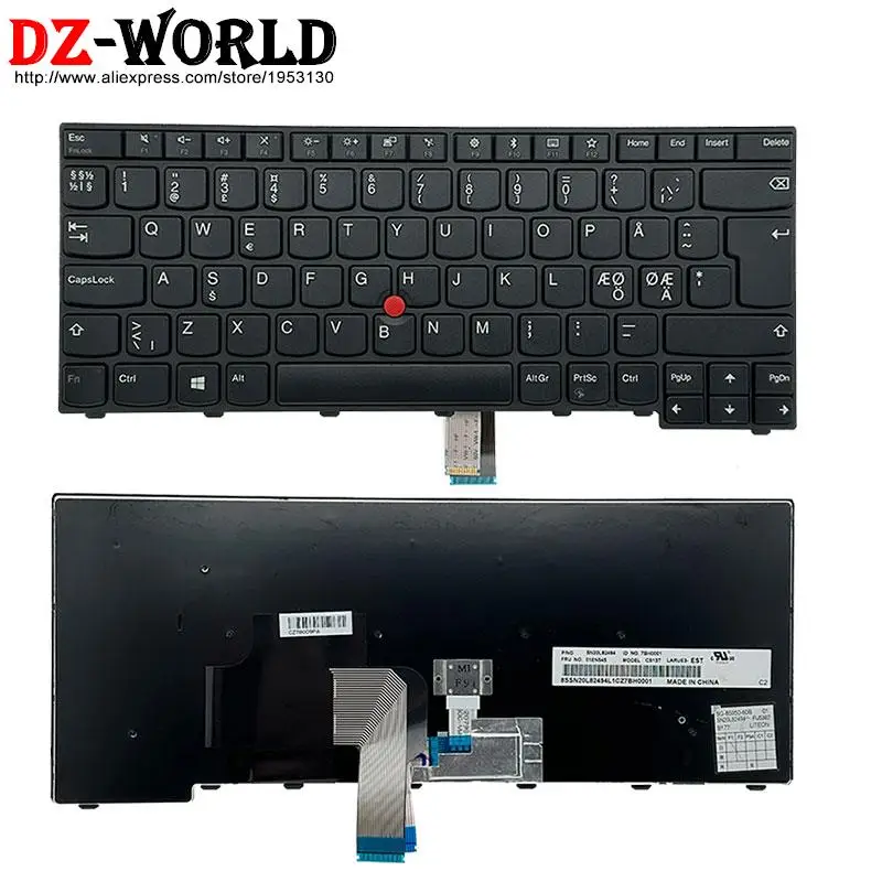 Ndc-teclado de Retroiluminação Nórdico para Lenovo Laptop Lenovo Thinkpad L440 L450 L460 T440 T440s T440p T450 T450s T460 01ax350 01ep101 01av284 - Imagem 2