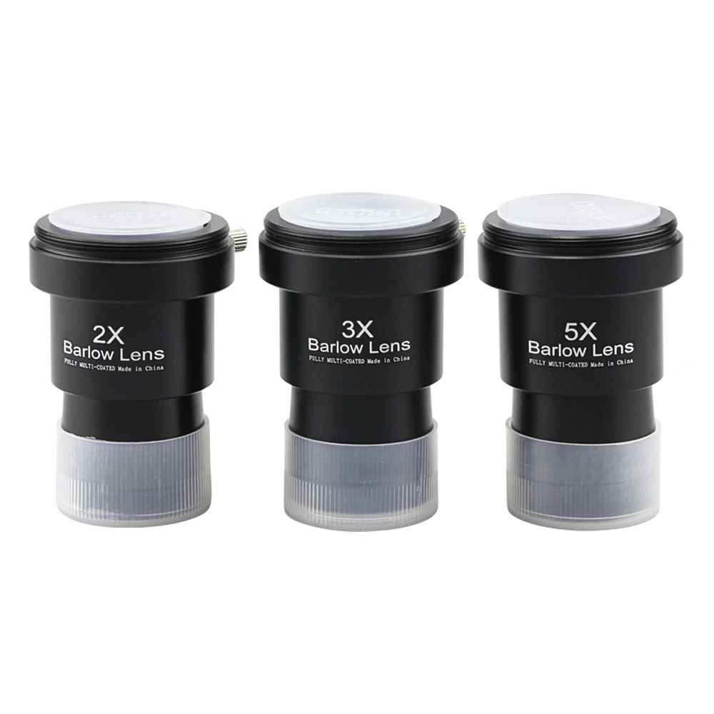 Enhanced Telescope Barlow Lens with Adjustable Magnification and Camera Mount
