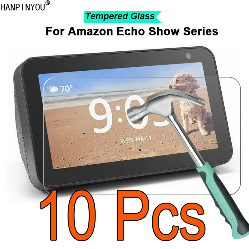 10 Pz/Lotto Per Amazon Echo Show 10 8 5 5A Generazione 9H 2.5D Vetro Temperato Temperato Pellicola Salvaschermo