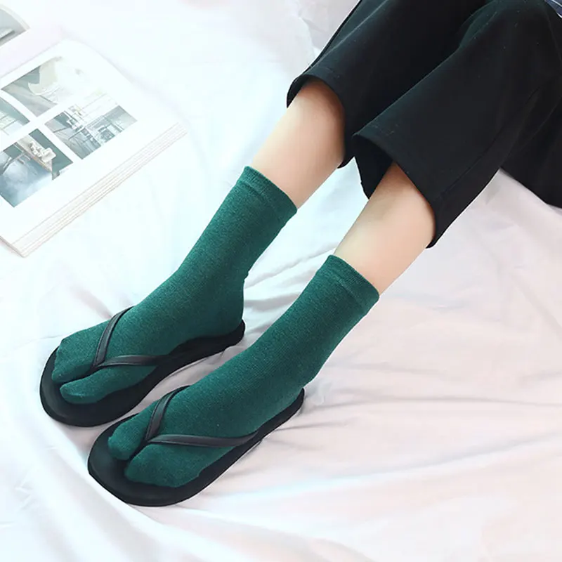 Fleece Tabi Socks, Flip flop Sandal Socks