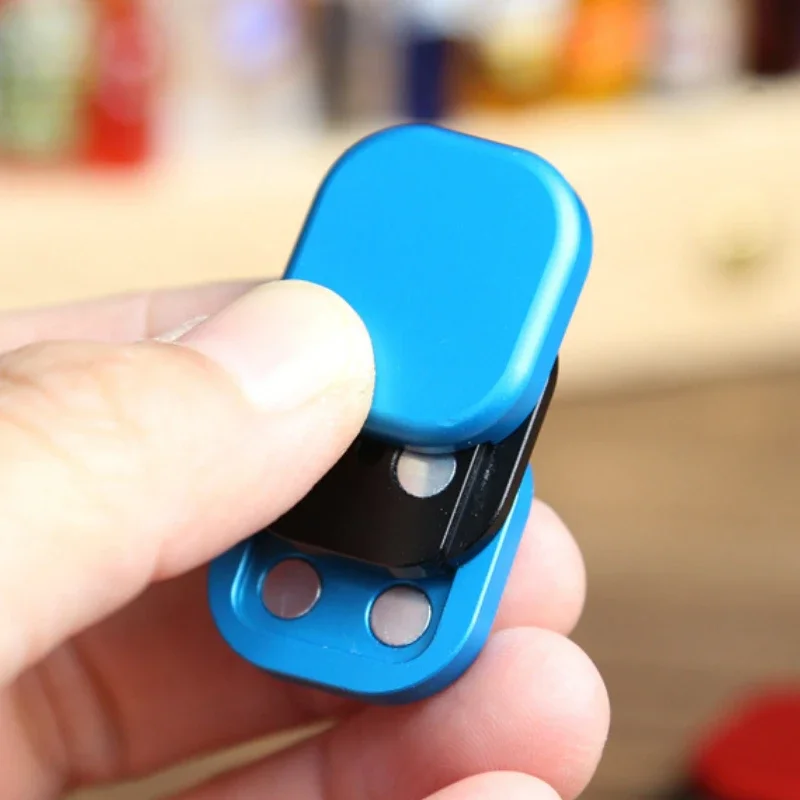 Magnetic Push Card Haptic Coin Mini Fidget Pushing Plate Stress Relief Toy EDC Metal Relieve Anti-Stress Mechanical Slider_voghion.com