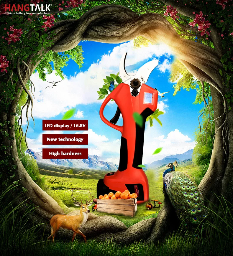 High Branch Scissors Safety Electric Pruner Shear And Battery Pruner Multi Purpose Garden Pruning Tools