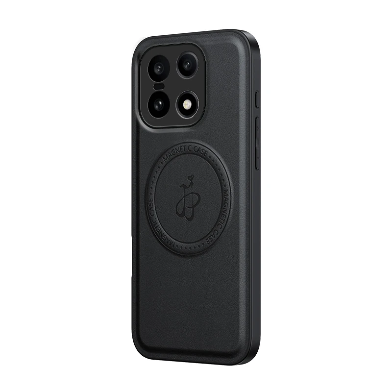 Leather Stand Case with Magnetic Holder and Camera Protector