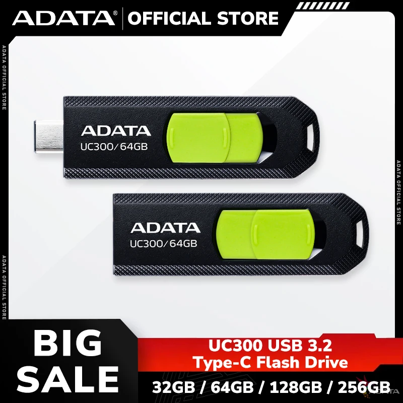 ADATA CHOICE UC300 USB Type-C Flash Drive 32GB 64GB 128GB