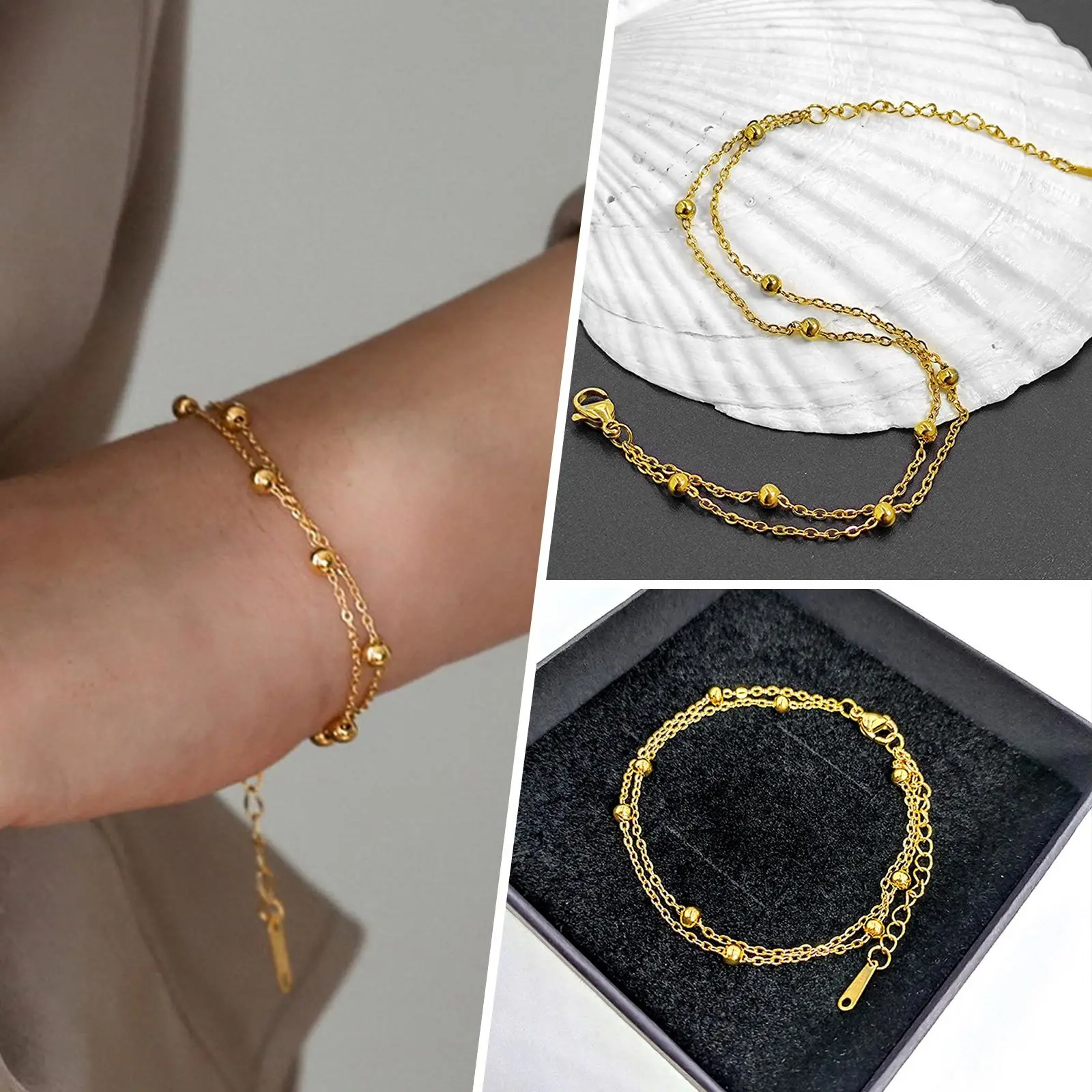 Bracciale in argento Sterling 925 Color Trendy con zirconi