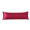 Body Satin Pillow Cover with Envelope Closure,Long Pillow Cases,Soft and Breathable Body Pillowcase,Gift for Sleepers,20x54 Inch 1