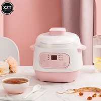 Mini cuiseur électrique en céramique, 220V, 1L, intérieur, multi-cuiseur, ménage, automatique, vapeur lente, bouillie bouillante, marmite à soupe 4