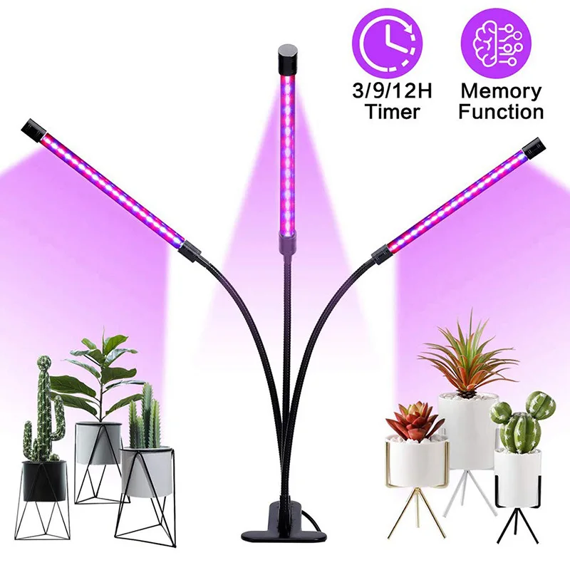 

1/2/3/4Head LED Grow Light USB Phyto Lamp Full Spectrum Fitolamp With Control Phytolamp For Plants Seedlings Flower Home Tent