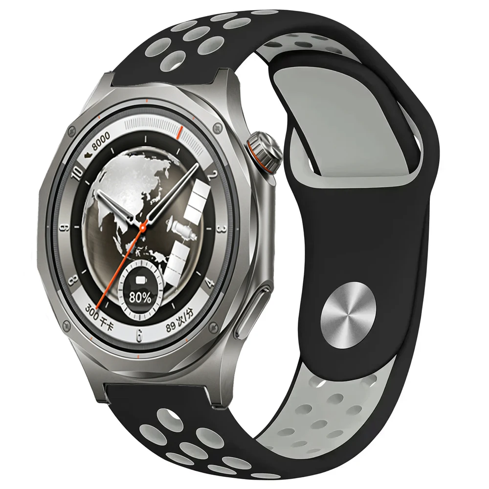 Breathable Adjustable Silicone Watch Strap - 18/20/22mm