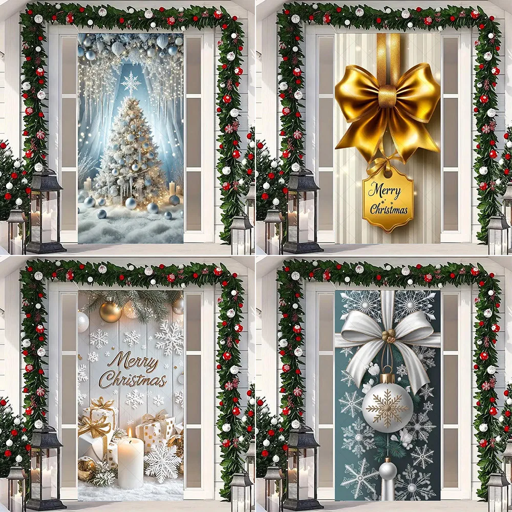 Weihnachten Hängende Flagge Banner Tür Party Decor Weihnachten Dekoration Für Zuhause Weihnachten Ornamente Navidad Noel Geschenk Neue Jahr 2025