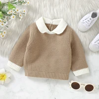 Baby Boy Girl Knit Sweaters Clothes Autumn Winter Fashion Turtle Neck Long Sleeve Newborn Infant Pullovers Tops Toddler Knitwear