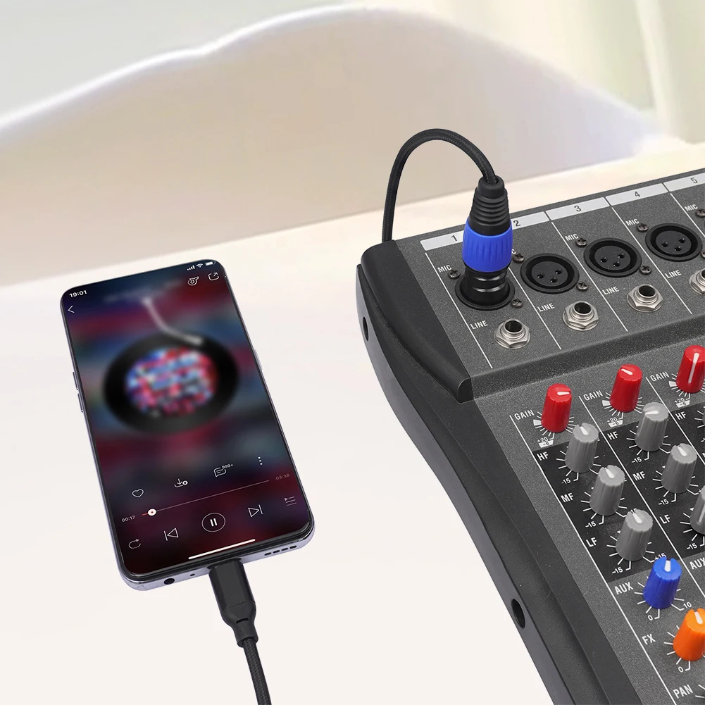 Premium USB-C to XLR Male Audio Cable for Amplifiers, Speakers, and Mixers