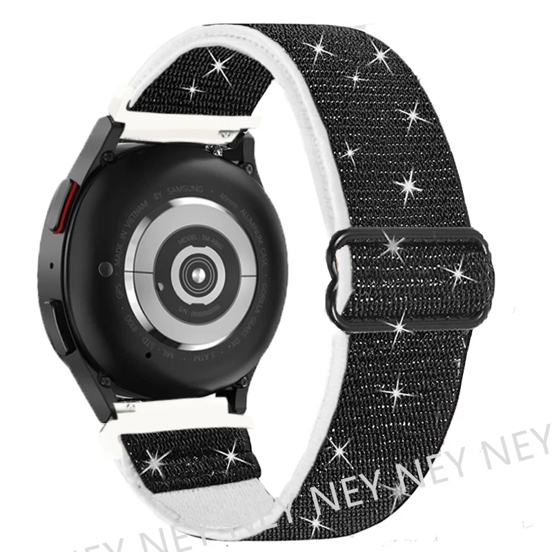 Bohemian Shiny Elastic Watch Strap – Universal 20mm/22mm Band