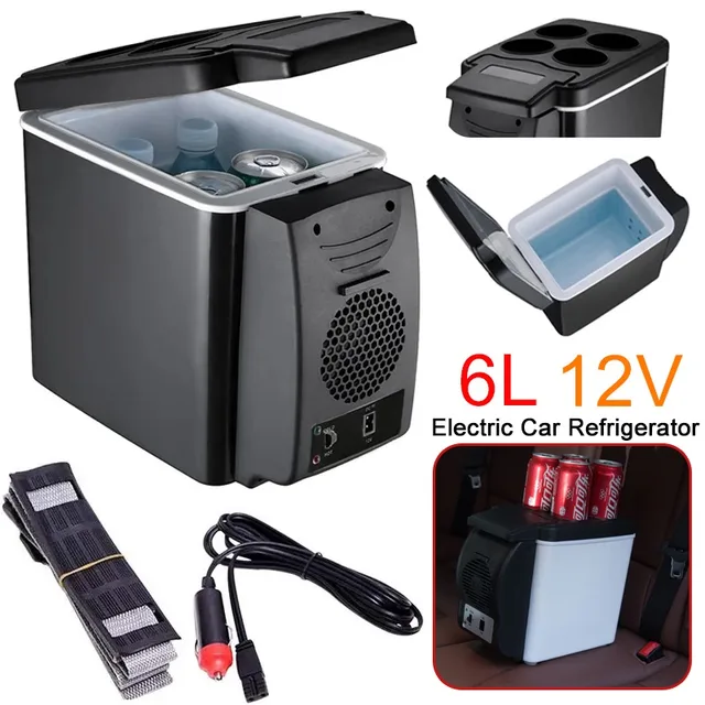 Réfrigérateur électrique pour voiture, 6L, 12V, mini réfrigérateur, congélateur, véhicule, chauffage indispensable, glacière, formateur électronique 1