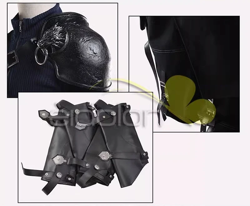 Final Fantasy FF7 Remake Cloud Strife Cosplay Kostüm Outfit Pauldrons Halloween Erwachsene Kostüme für Frauen/Männer Anpassen 17 Final Fantasy FF7 Remake Cloud Strife Cosplay Kostüm Outfit Pauldrons Halloween Erwachsene Kostüme für Frauen/Männer Anpassen 6