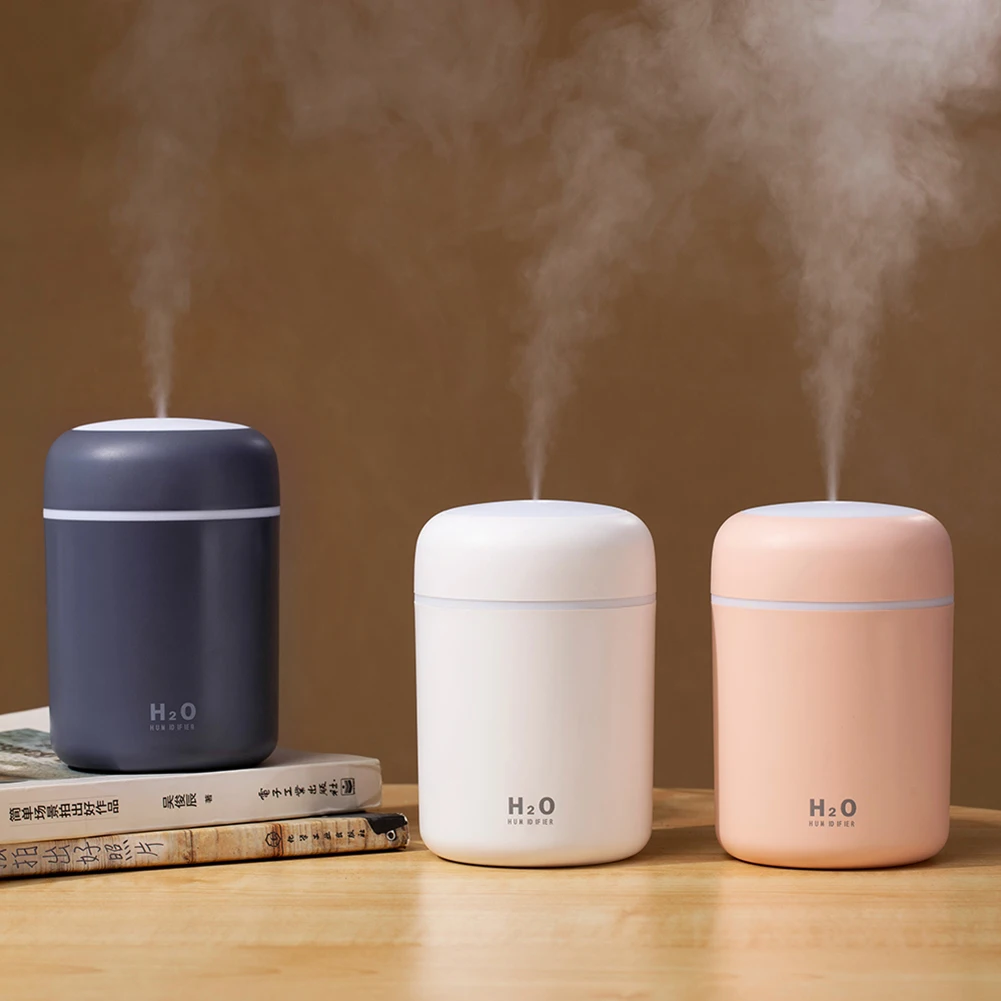 300ml Air Humidifier USB Ultrasonic Aroma Essential Oil Diffuser Romantic Soft Light Humidifier Mini Cool Mist Maker Purifier 3