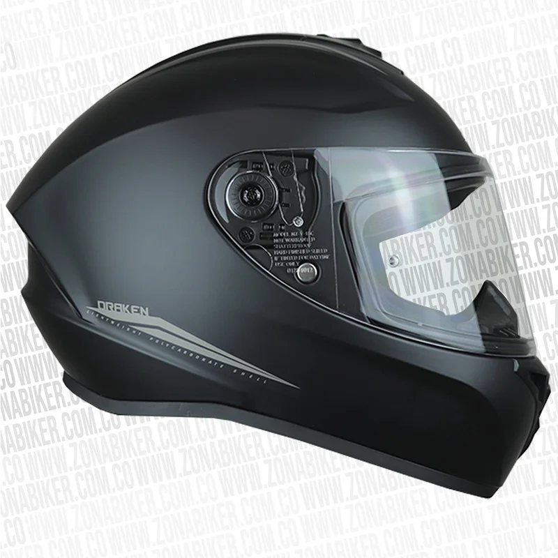 MT, Draken Full Face Helmet Matt Black