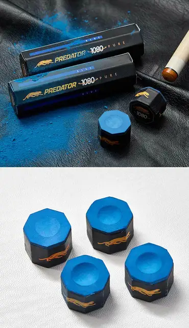 Gesso Per Biliardo Predator Blu - Confezione Da 5 Pezzi Per Stecche Da Biliardo Professionistiche - Foto 8