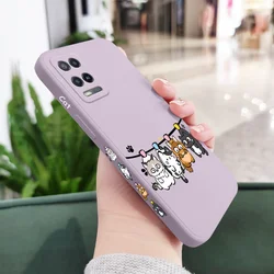 Stylish Air Cat Protective Phone Cover for A31 2020 (Light Purple)