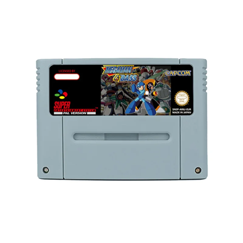 Megaman & Bass O Rockman & Forte Rpg Game Per Snes 16 Bit Retro Cart Regalo Per Bambini