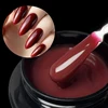 Jillnails Builder Nail Gel Christmas Red Burgundy Self Leveling Medium UV Led Gel 50ml 2