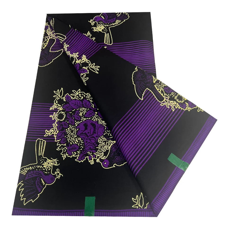 New Designs Ankara Fabric 100% Cotton Tissu Pagne Africaine Pagne Wax Africain Ankara Wax Print Supplier 6 Yards