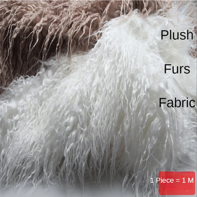 Fur Fabric By The yard for Coats Bags Clothing Sewing Cashmere Thickened  Plain Black White Diy Winter Fashion Cloth Fluffy Red - AliExpress