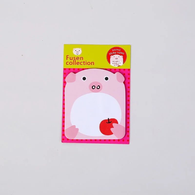8-Piece Adorable Animal Sticky Notes Set - Panda & Cat Stationery Collection