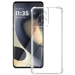 Shockproof Clear TPU Case - Transparent Soft Silicone Protective Cover for Edge 50 Ultra (Shockproof Case)