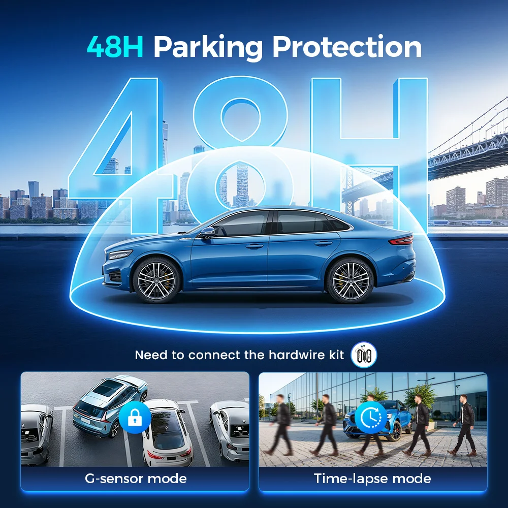 داش كام DDPAI N5 مزدوجة 4K HDR أمامي وخلفي مع WiFi...