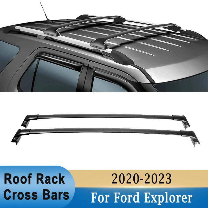 Roof Rack Cross Bars for Ford Explorer 2020 2023 Aluminum Car Roof Top