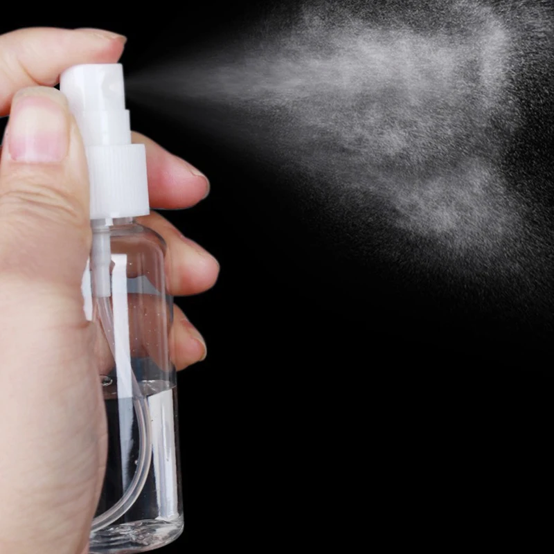 Transparent Refillable Spray Bottle for Liquids - Travel-Ready Container, Multiple Sizes Available