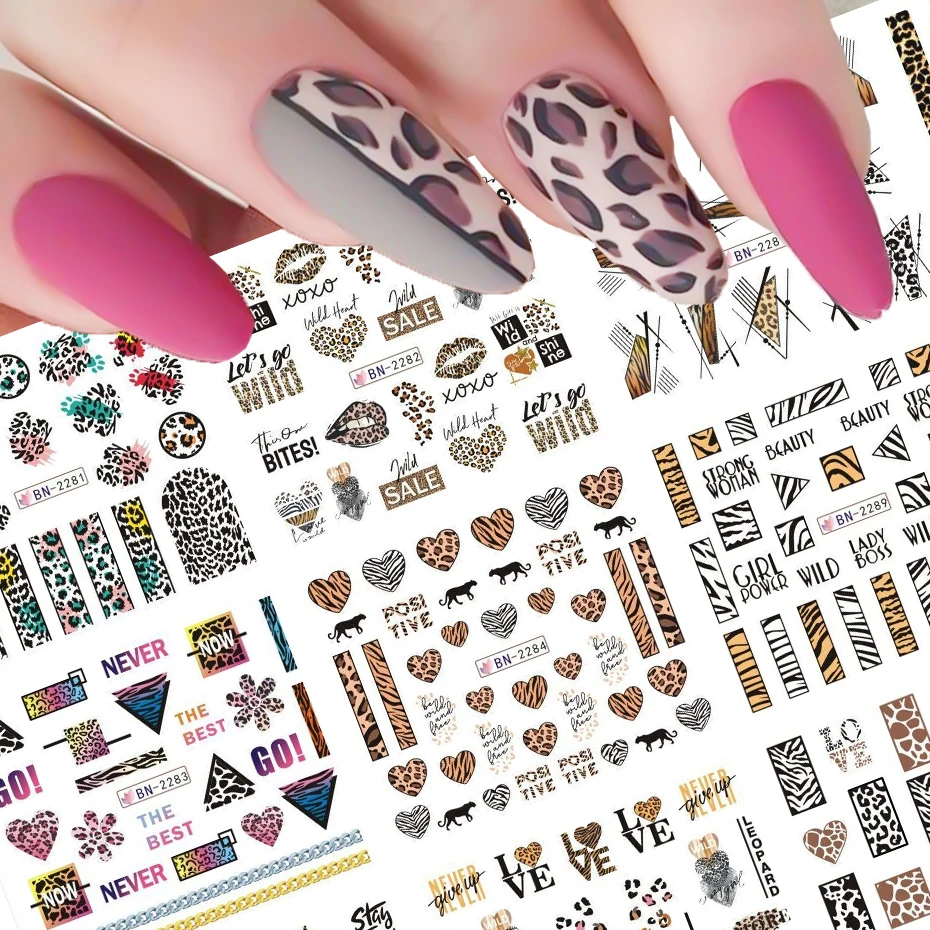 Pink Leopard Nails · An Animal Nail · Art, Nail Painting, and Nail Painting  on Cut Out + Keep