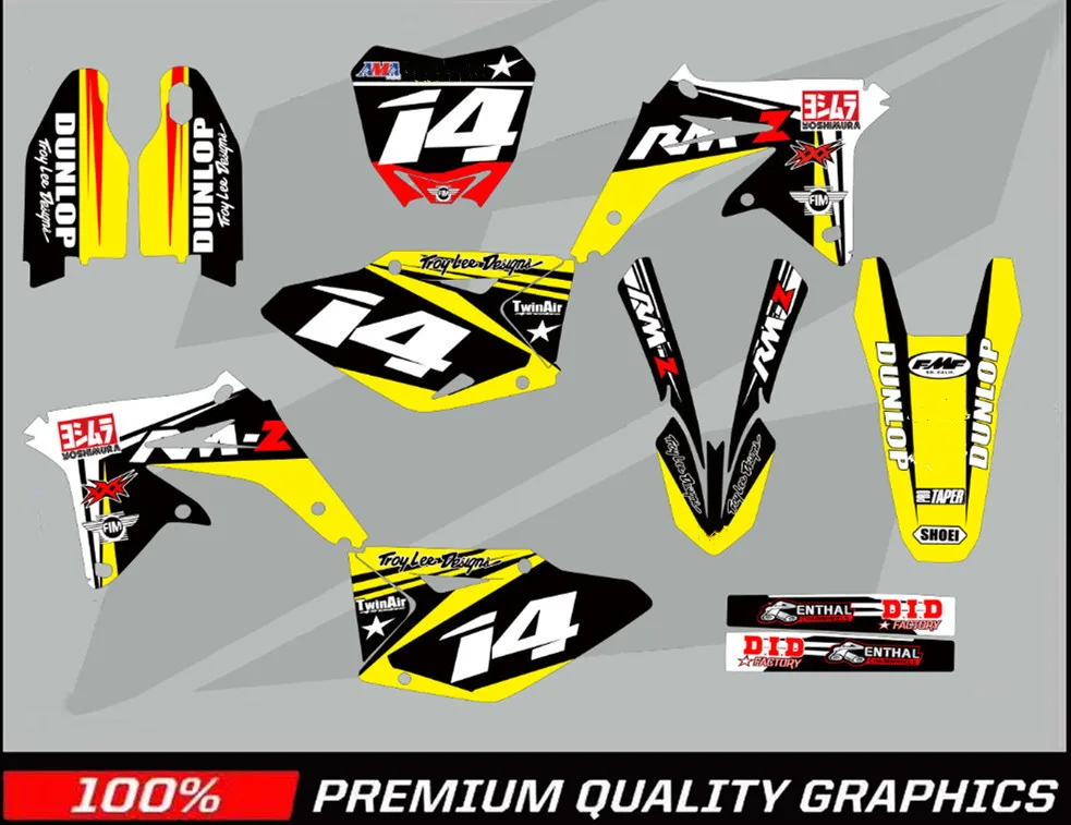 Наклейки для SUZUKI RMZ450 RMZ 450 RM-Z450 2008 2009 2010 2011 2012 2013 2014 2016 2017 2015 | Автомобили и мотоциклы