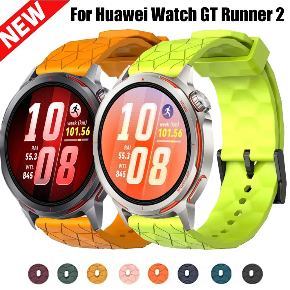 Silicone Sport Watch Band - 20mm & 22mm Adjustable Strap