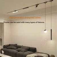 6MM Ultra Thin Magnetic Track Light Home Living Room Bedroom No Main Light System Led Spot 1