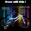 16-18 Inch Kids Bike with LED Lights, Training Wheels, Adjustable Seat & Handlebar, Kickstand