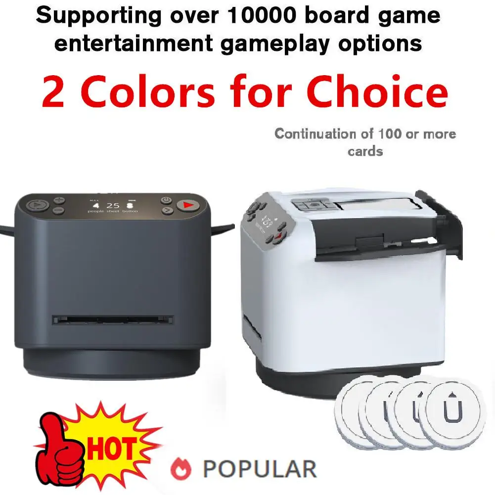 Automatic Card Dealer Machine Max 5 Automatic Card Shuffler Dispenser Playing Shuffling Dealing Tool 2 In 1 Poker Machine