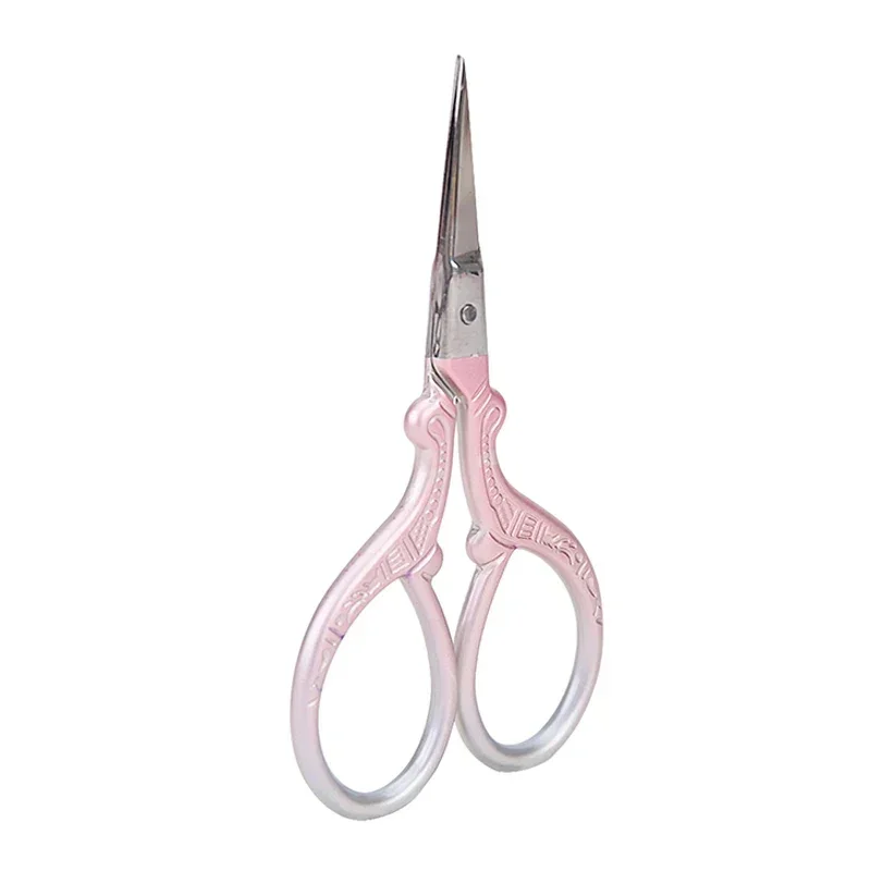 Gradient Cuticle Classic Vintage Embroidery Nail Art Storage Set with Retro Scissors And Manicure Tools Cutter