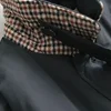 Winter Retro Color-block Collar Cotton-padded Parkas Classic Mid-length Over-the-knee Causal Loose High Street Windbreakers 5