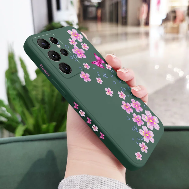Butterfly In Bloom Silicone Phone Case Cover