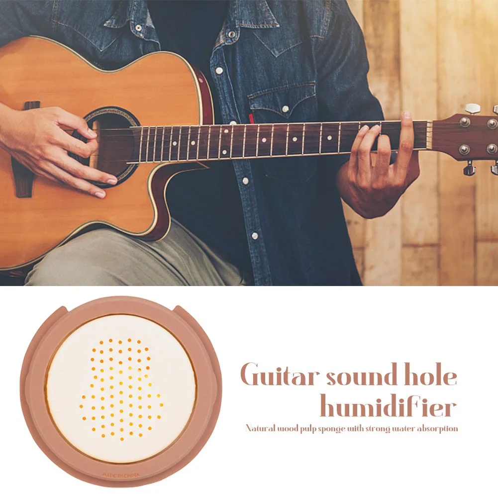 Guitar Humidifier Portable Guitar Sound Hole Cover Humidifier Lightweight Natural Materials with