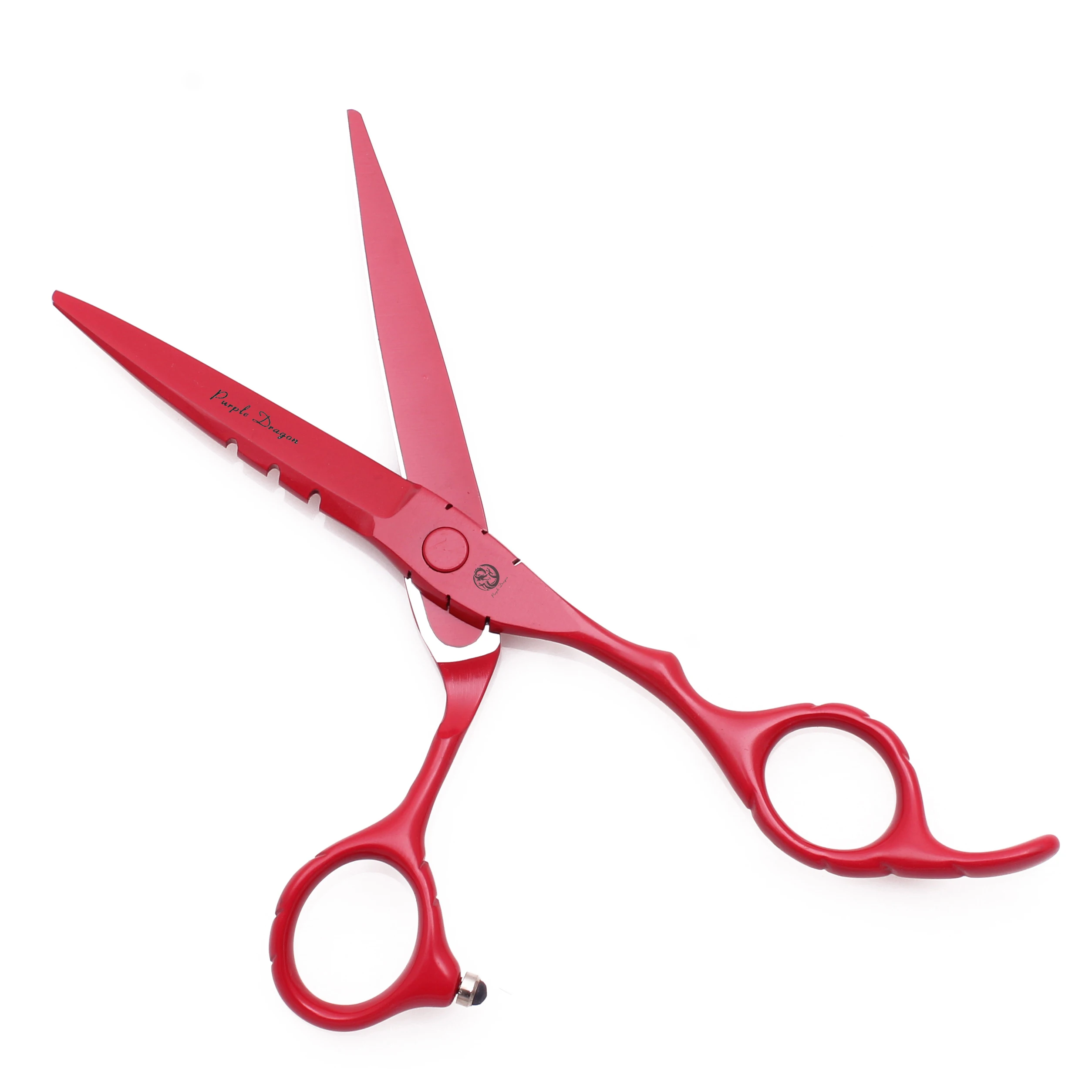 Professionelle Friseurschere 5,5" 6" Edelstahl Haarschere Schwarz Haarschneideschere Friseursalon Effilierschere Z1010 – Detail 5