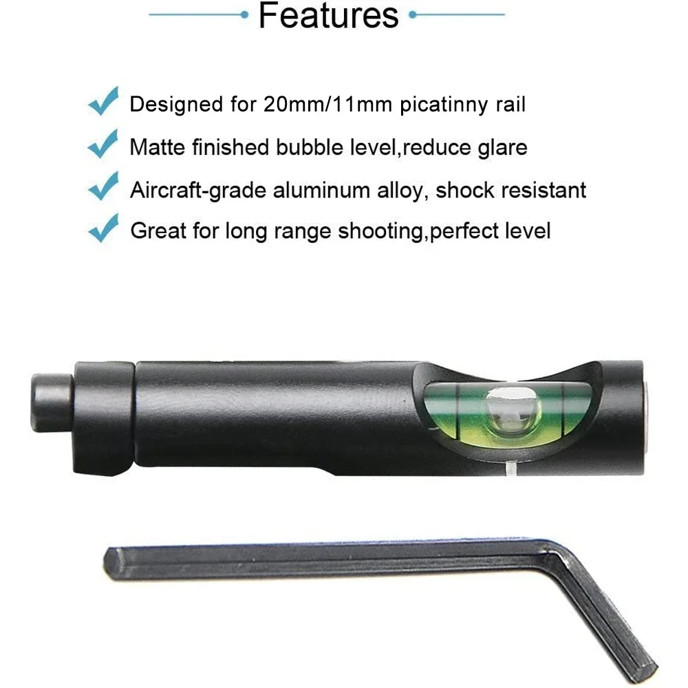 Scope Bubble Level Hunting Spirit Optical Scope Mounts for 11mm/20mm Picatinny Rail