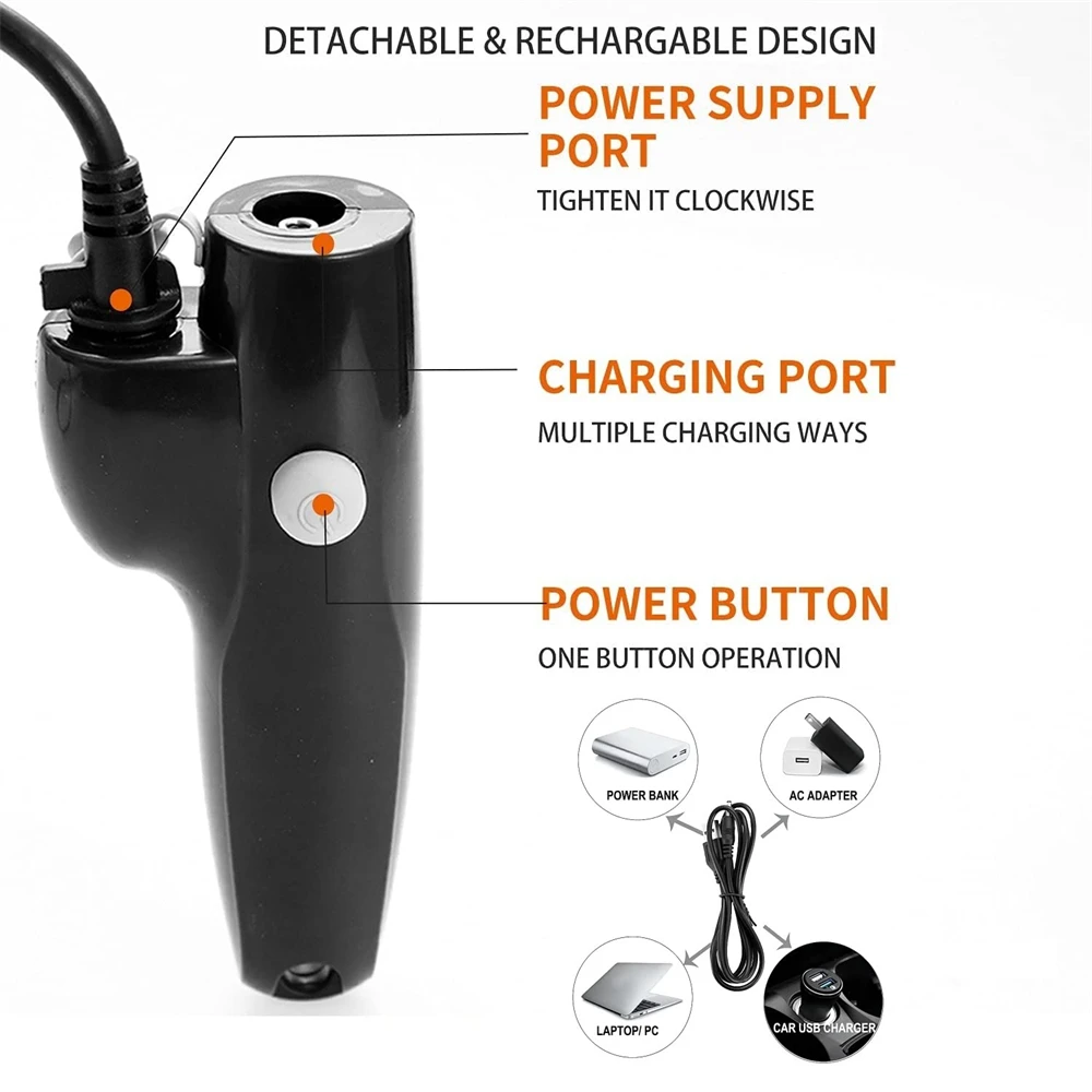 USB ładowanie przenośny prysznic kempingowy pompa elektryczny akumulator samochód prysznic kempingowy słuchawka prysznicowa pompa wody worek
