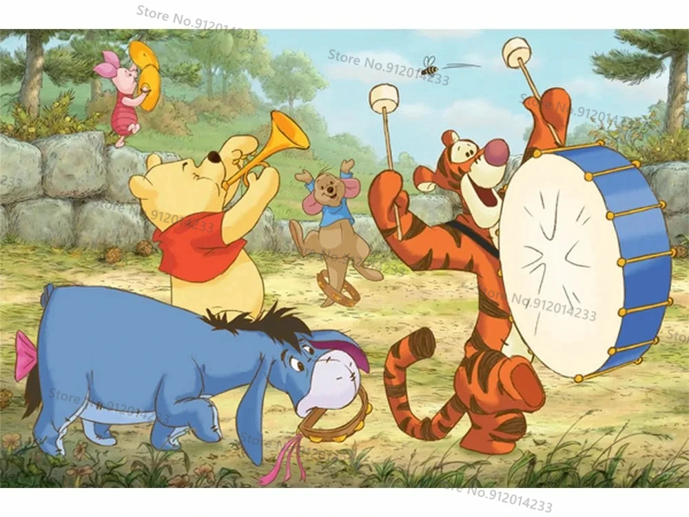 5D Cross Stitch Diamond Painting Disney Cartoon Winnie The Pooh and Friends The Hundred Acre Wood Diamond Embroidery Home Decor