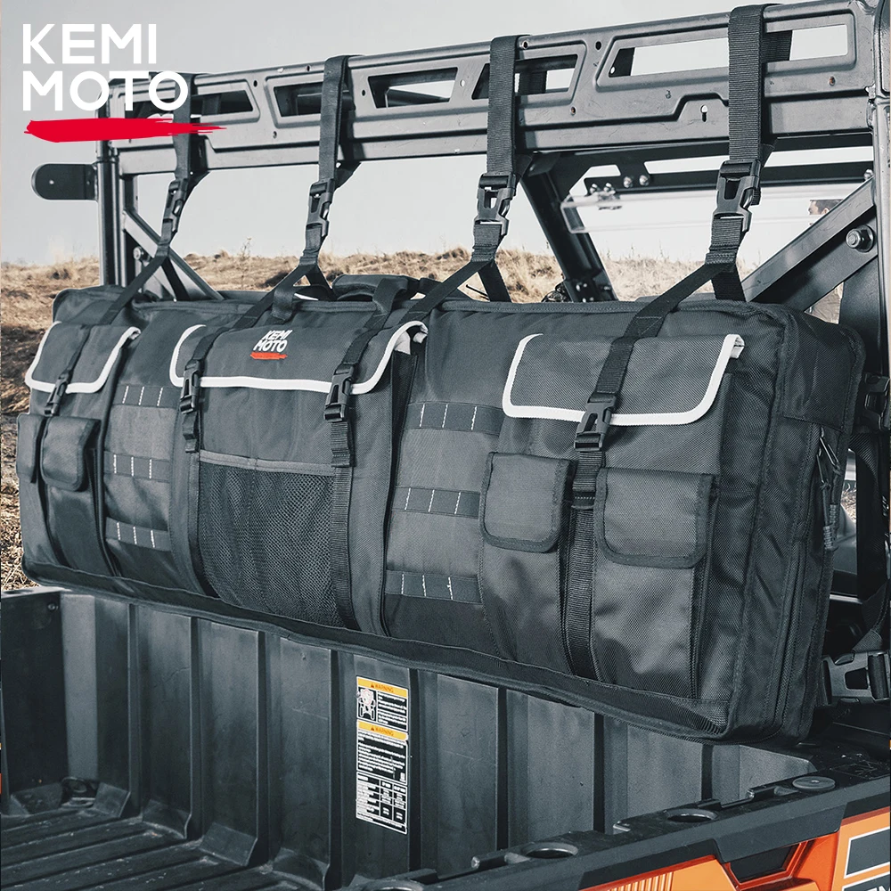 UTV 900D Double Gun Roll Cage Soft Storage Bag For Hunting Compatible with Polaris Ranger for Yamaha for Kawasaki Black