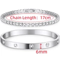 2pcs silver 17cm
